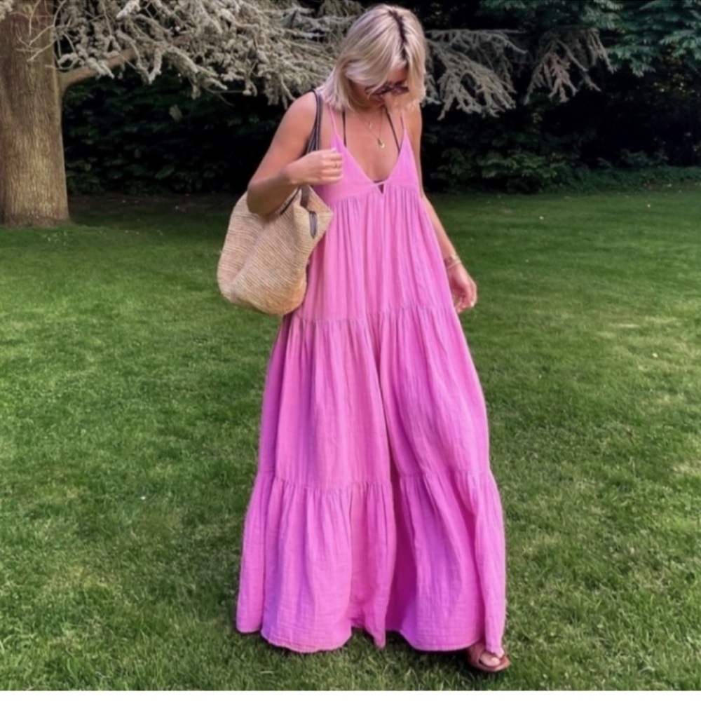 Zara Boho flowy maxi dress